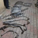 2 दर्जन के करीब पटाखे मारने वाले साइलेंसर उतारे…. 2 दर्जन के करीब पटाखे मारने वाले साइलेंसर उतारे….