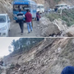 बोहराड में भूस्खलन होने से 3 घंटे तक लगा जाम.. वाहनों की आवाजाही बोहराड में भूस्खलन होने से 3 घंटे तक लगा जाम.. वाहनों की आवाजाही