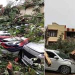मंगलवार तूफान ने पहुंचाया 7 वाहनों को भारी नुकसान…
