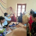 ददाहू में नेत्र जाँच एवं शिशु रोग विशेषज्ञ ने जांचा 90 मरीजों का स्वास्थ्य