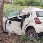 कार दुर्घटनाग्रस्त में युवती की दर्दनाक मौत…दो गंभीर घायल 