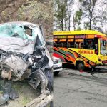दर्दनाक सड़क हादसा…बस और कार की भीषण टक्कर..दो की मौ#त दो गंभीर घायल