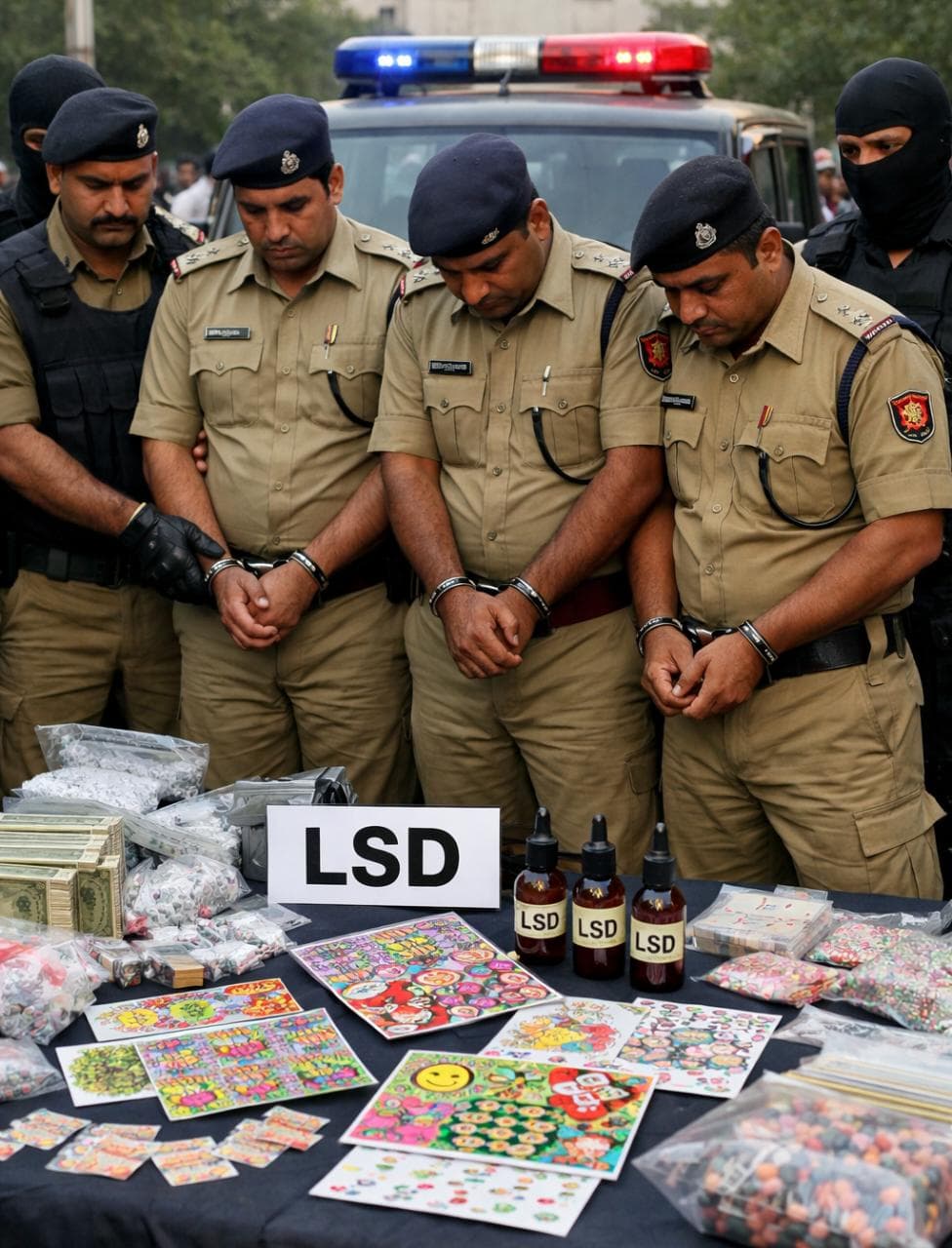 एक करोड़ की ड्रग्स (LSD) के तस्करों को छोड़ने वाले पुलिसकर्मी गिरफ्तार….