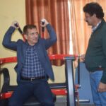 उपायुक्त ने जिम में मशीनों का किया लोकार्पण… उपायुक्त ने जिम में मशीनों का किया लोकार्पण…