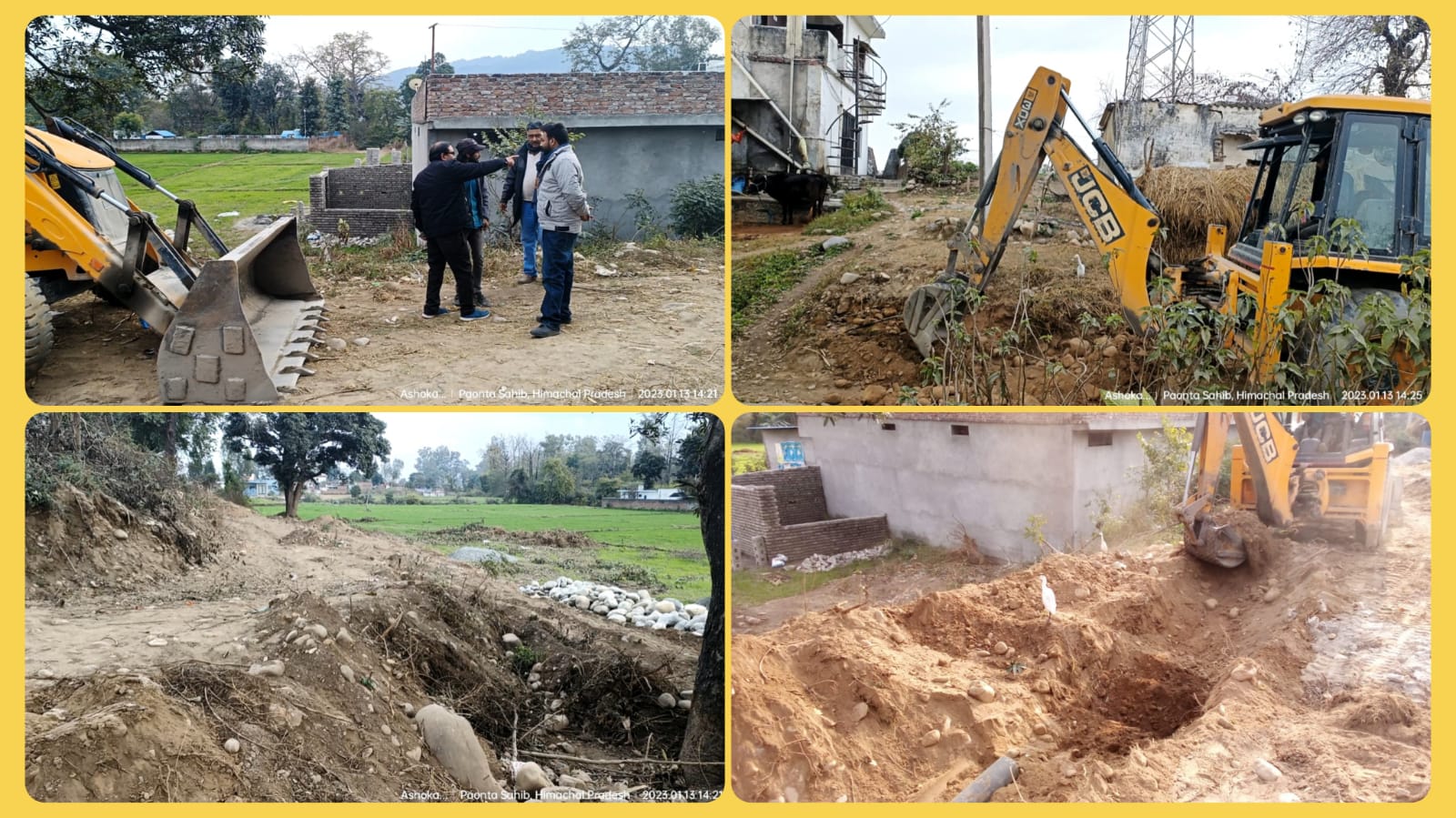 मंदिर की जमीन पर अतिक्रमण करने वालों के मंसूबों पर चली जेसीबी…. मंदिर की जमीन पर अतिक्रमण करने वालों के मंसूबों पर चली जेसीबी….