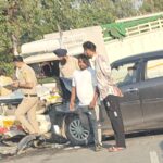 ओवरटेक के चक्कर में भयंकर सड़क दुर्घटना, महिला की दर्दनाक मौत…पति गंभीर 