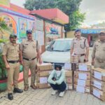 अवैध शराब से भरी गाड़ी उत्तराखंड पुलिस ने पकड़ी…