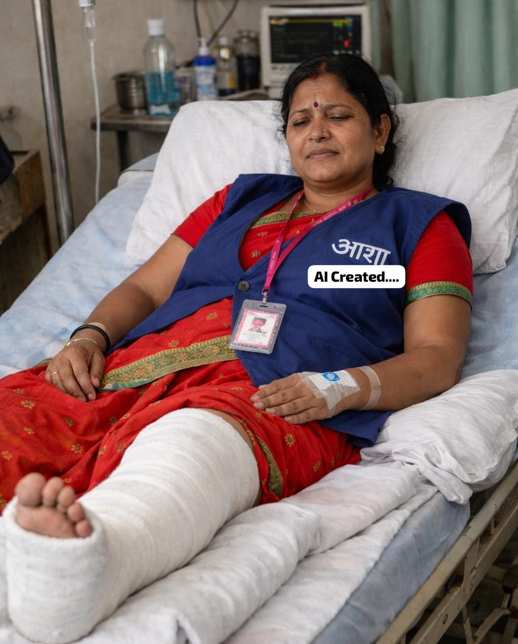 ड्यूटी के दौरान अर्बन आशा वर्कर घायल…मेडिकल कॉलेज नाहन रेफर…