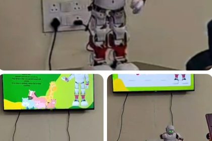 राबर्ट पढ़ा रहा है वरिष्ठ माध्यमिक पाठशाला भलाड़-भलौना के छात्र… राबर्ट पढ़ा रहा है वरिष्ठ माध्यमिक पाठशाला भलाड़-भलौना के छात्र…