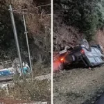 सिरमौर में दो अलग-अलग सड़क हादसे…पेट्रोल से भरा टैंकर हाईवे किनारे पलटा…