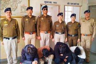 चिट्टा तस्करी पर बड़ी कार्रवाई…34.440 ग्राम हेरोइन (चिट्टा) के साथ 5 गिरफ्तार…